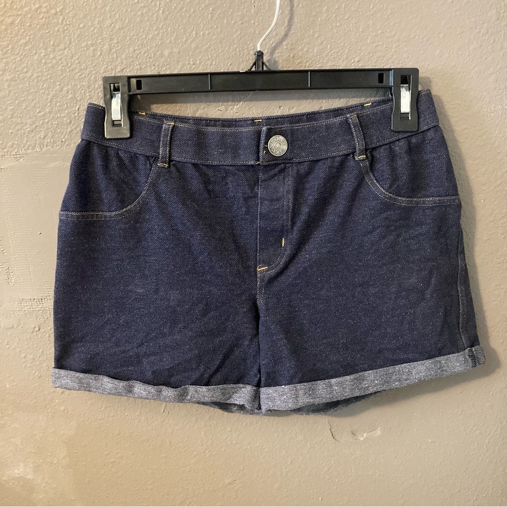Circo Navy Rolled Cuff Jean Shorts